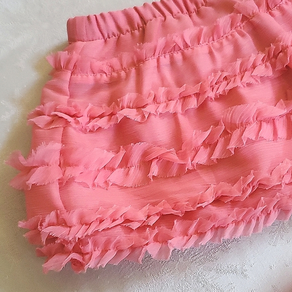 NWT New Baby Gap Peachy Pink Ruffle Skirt with Diaper Cover 12 - 18 Months - Picture 3 of 5